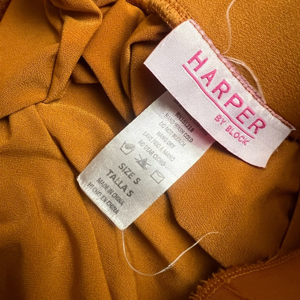 Harper Vibrant Orange A-Line Skirt - Picture 3 of 3